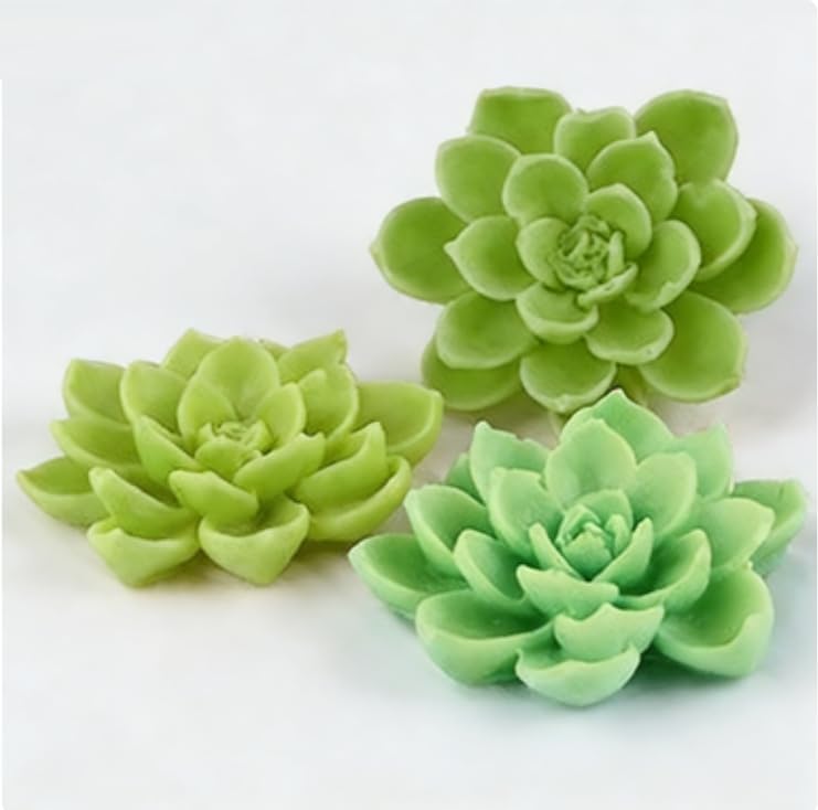 AMBESTEE Cactus Silicone Fondant Moulds Cacti Hawaiian Cake Moulds Set for Making Sugar Chocolate Candy Gum Paste Cupcake Cake Decoration Supplies - Image 4